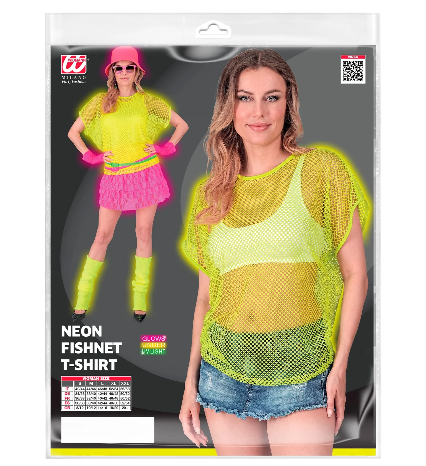 Net t-shirt neon geel - Image 4