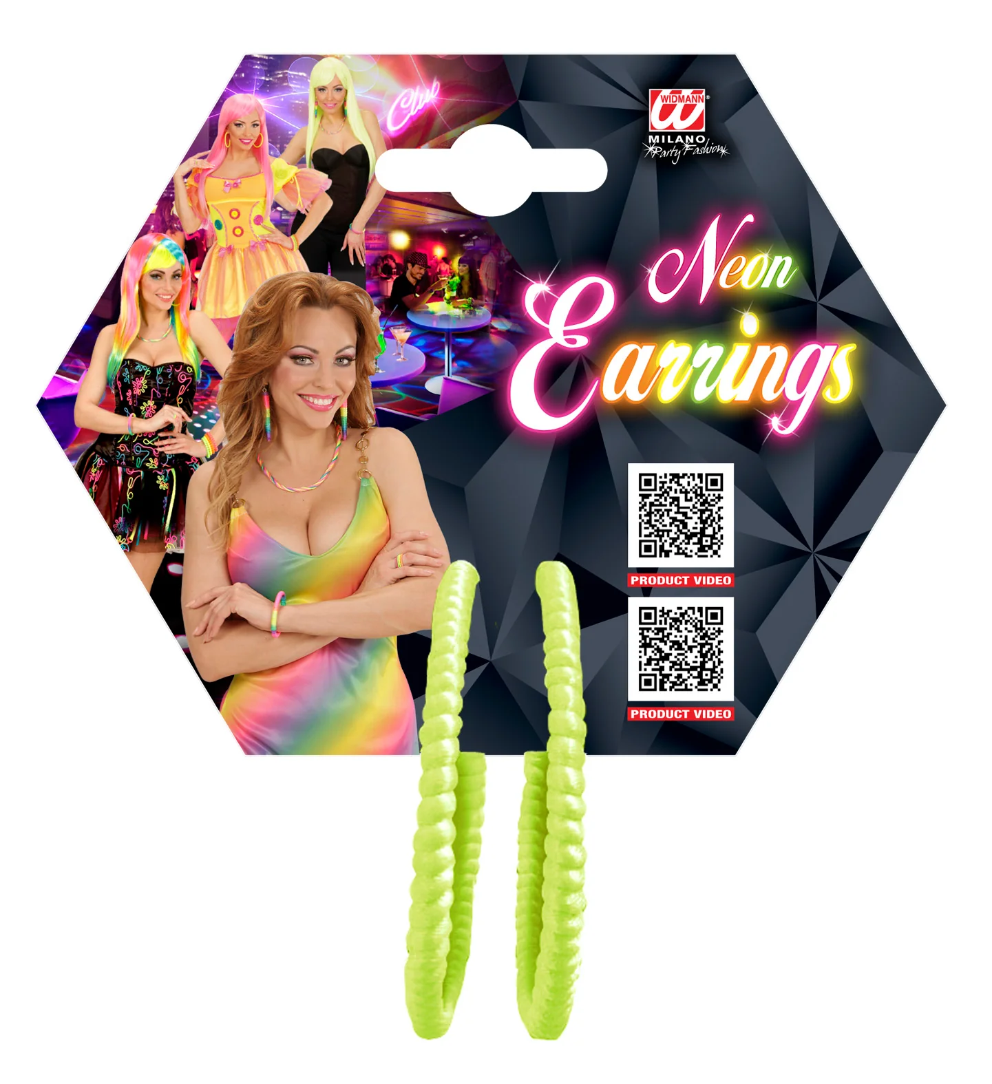 Neon gele oorringen - Image 5