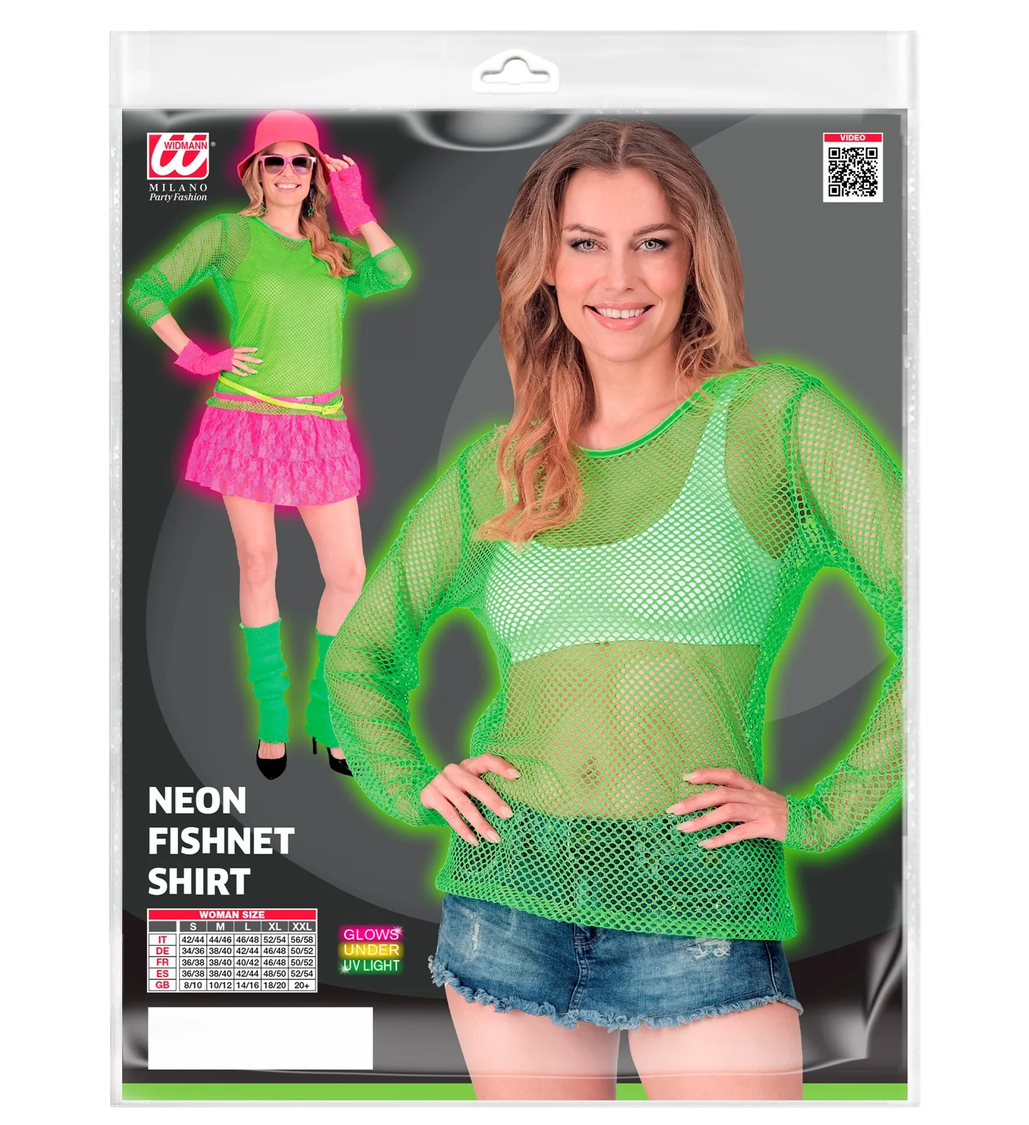 Net shirt lang neon groen - Image 4