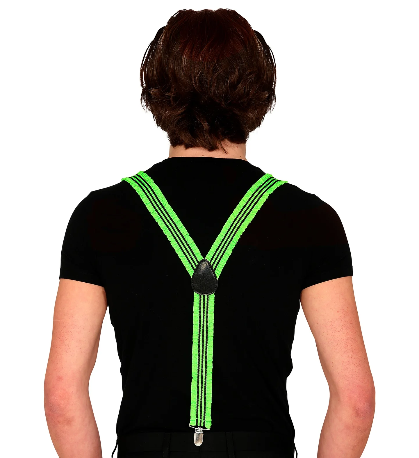 Neon groene bretels in ruche - Image 6