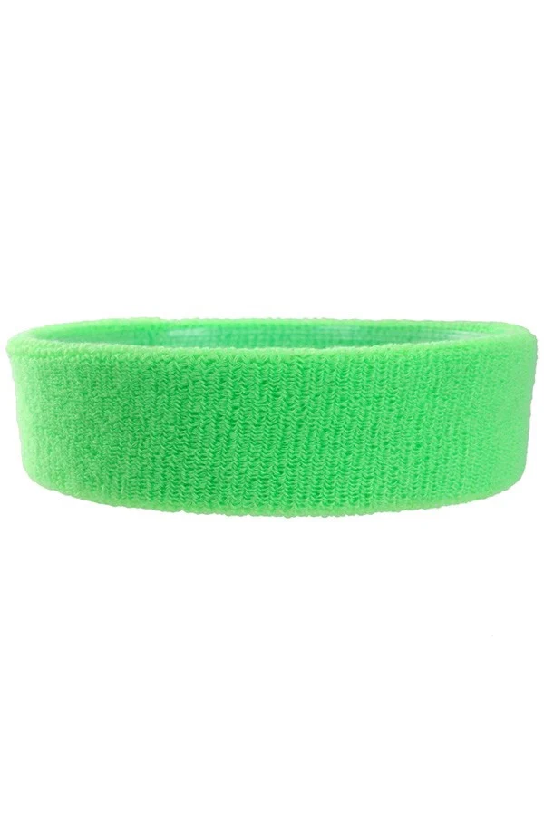 Neon groene disco zweetband