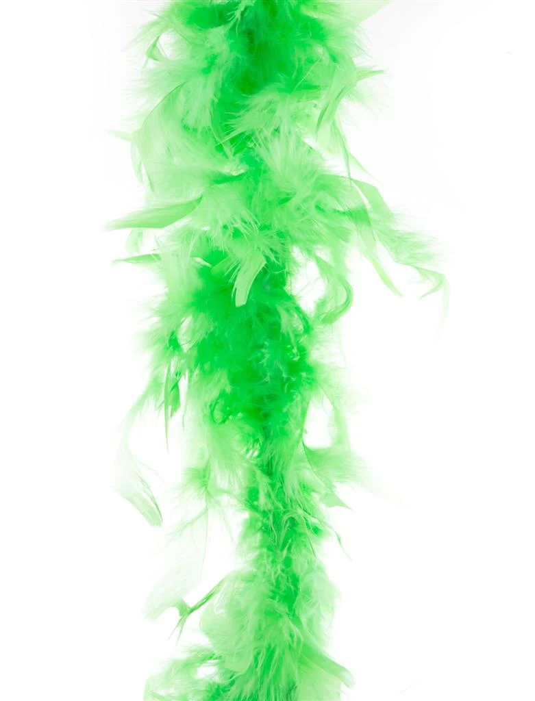 Neon groene veren boa 45gram