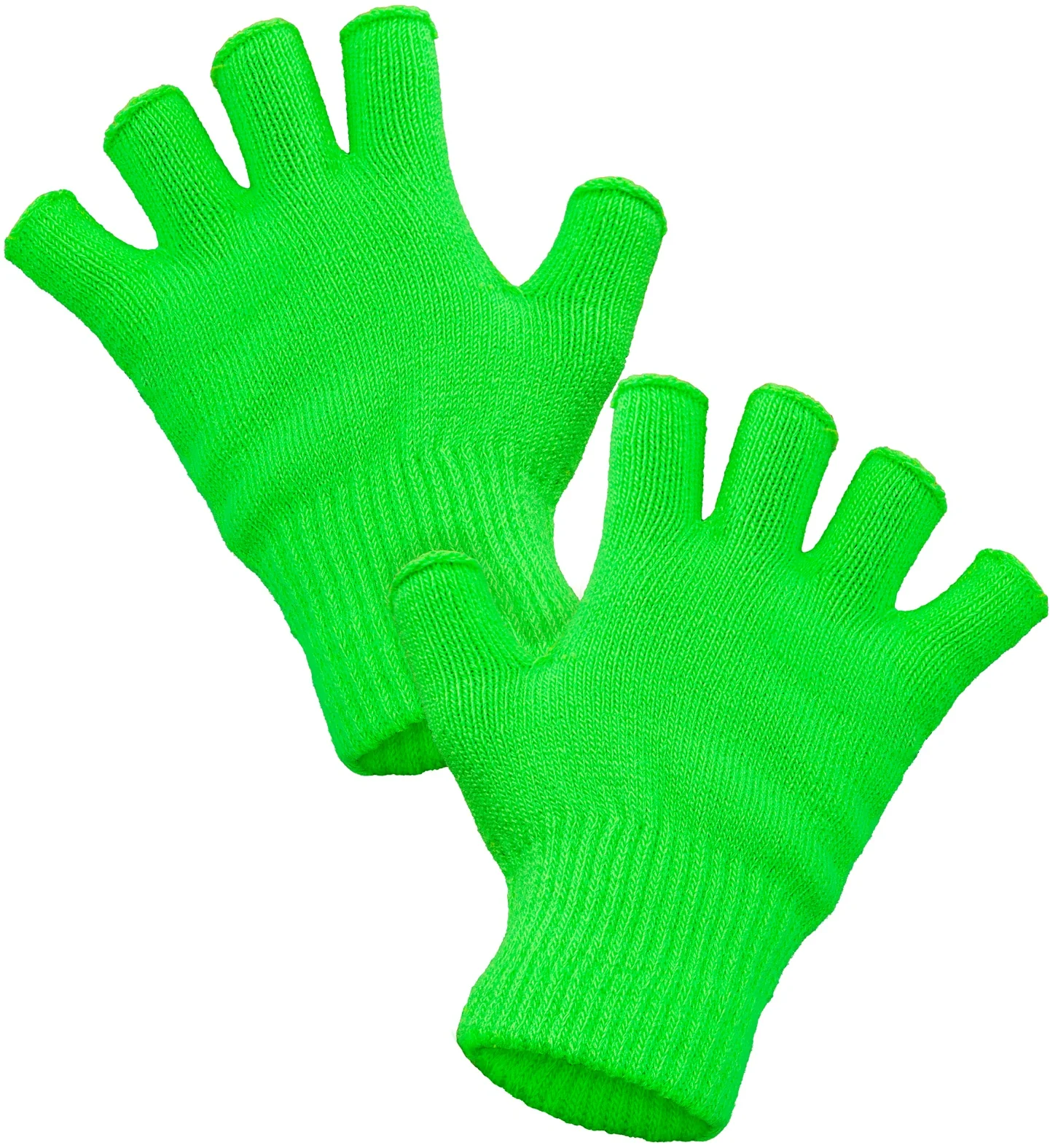 Vingerloze handschoenen neon groen