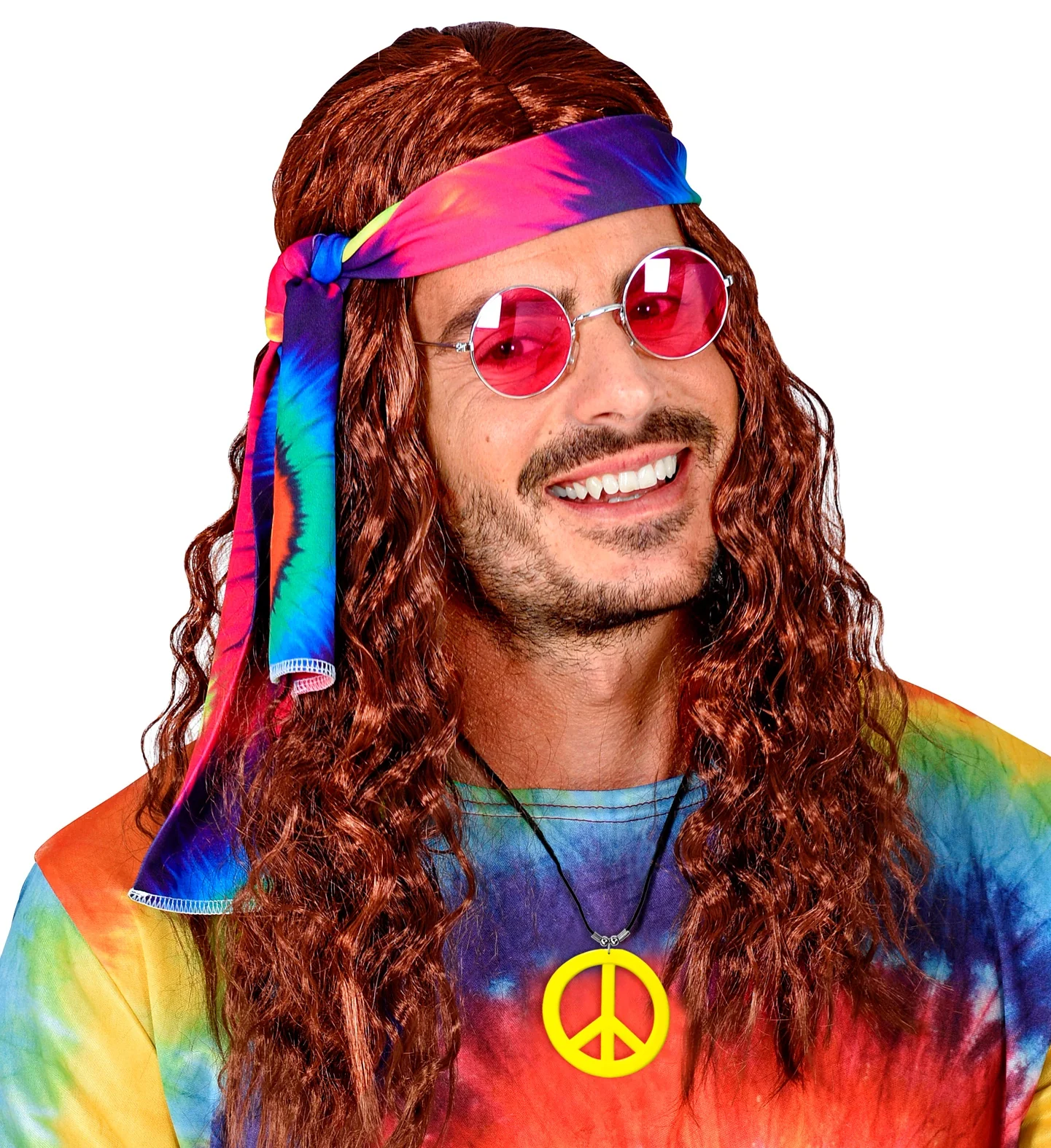 Neon Hippie Ketting Rosa Geel - Image 3