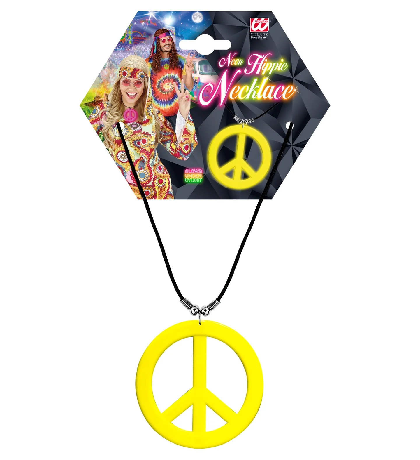 Neon Hippie Ketting Rosa Geel - Image 4