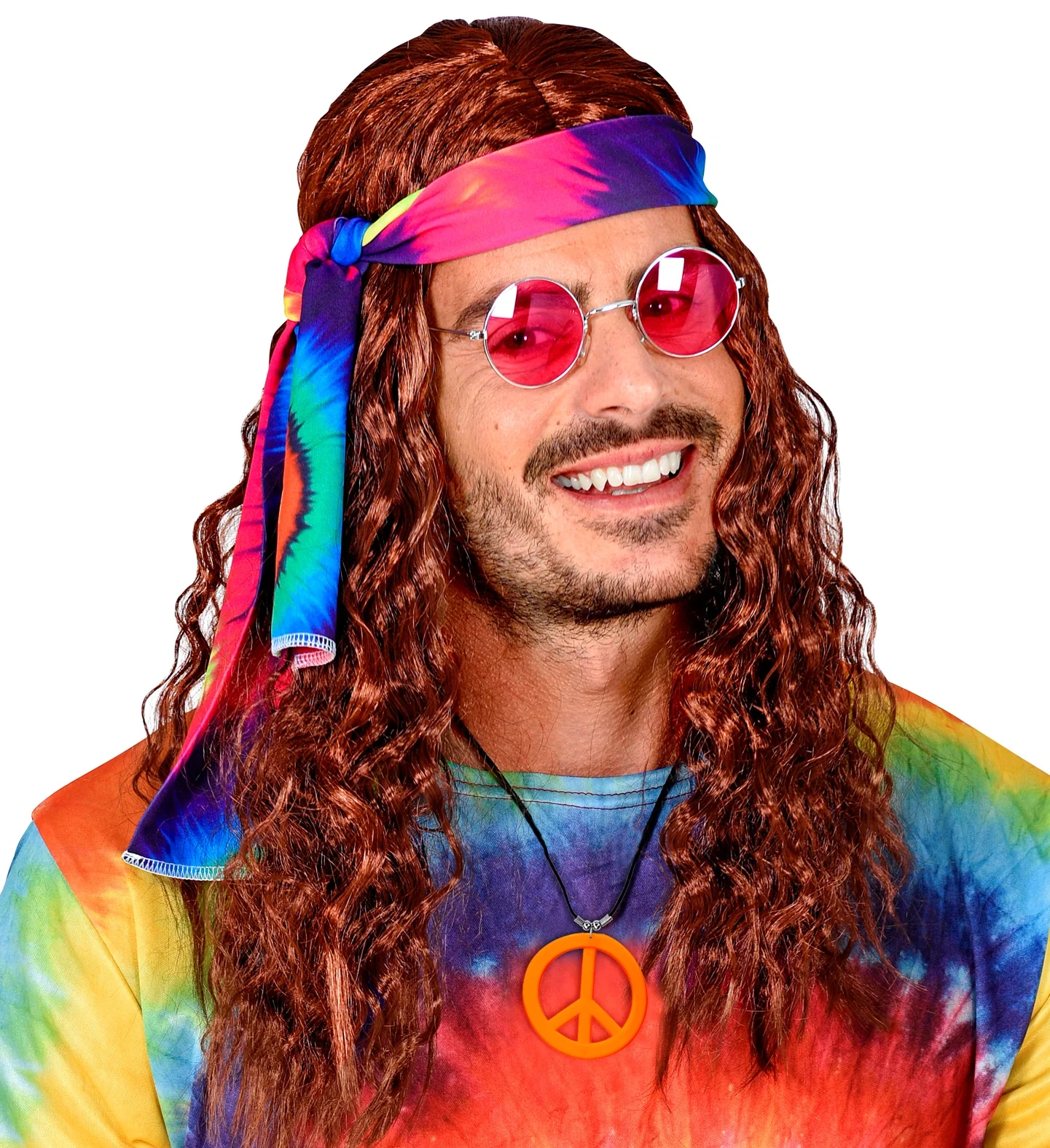 Neon Hippie Ketting Rosa Oranje - Image 3