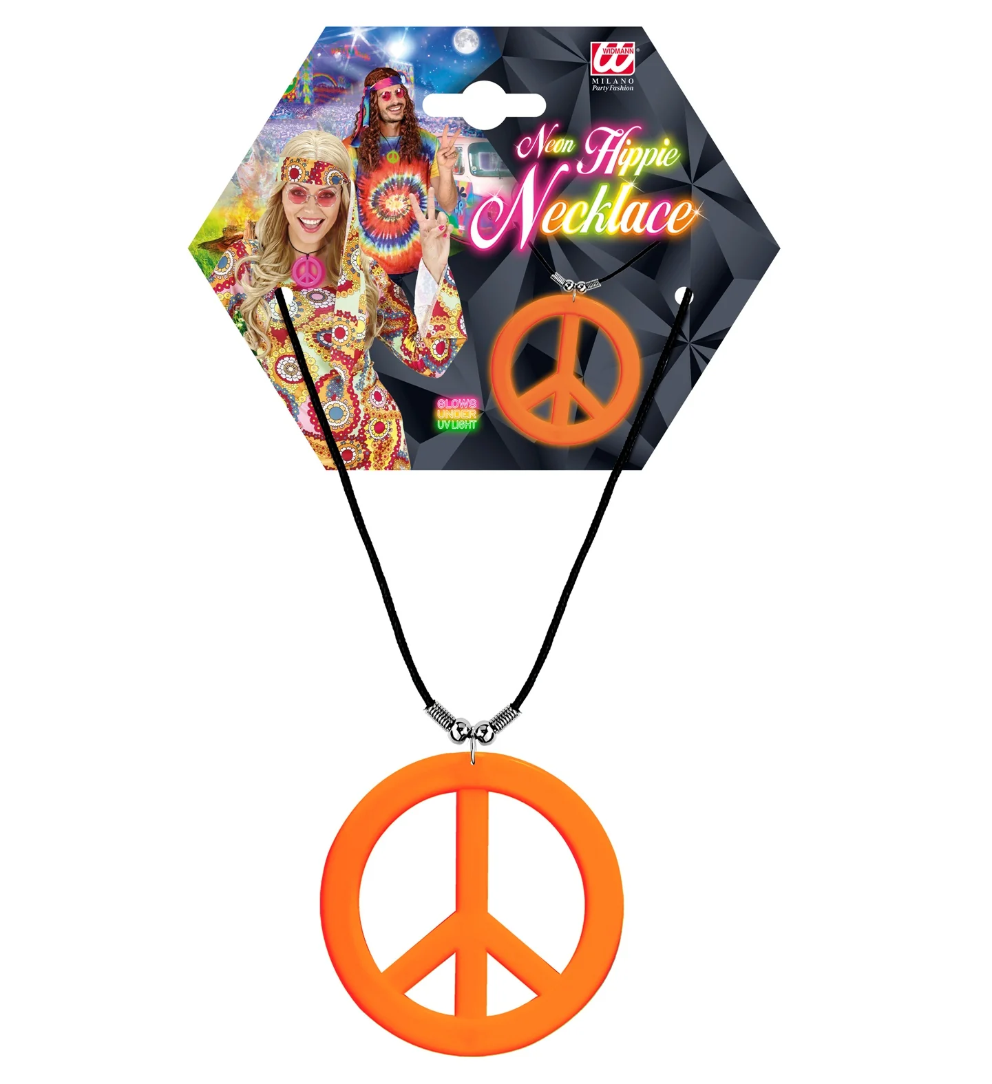 Neon Hippie Ketting Rosa Oranje - Image 4