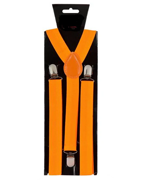Neon oranje bretels verstelbaar