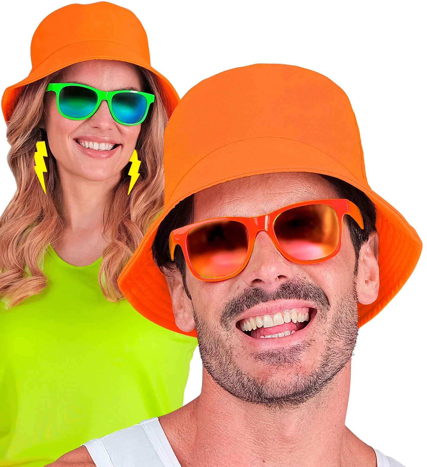 Vissershoedje neon oranje - Image 2