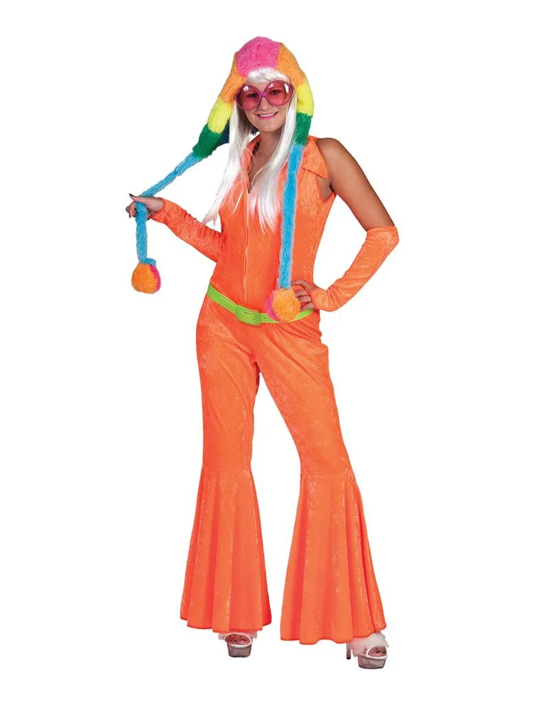 Neon oranje jumpsuits voor party's
