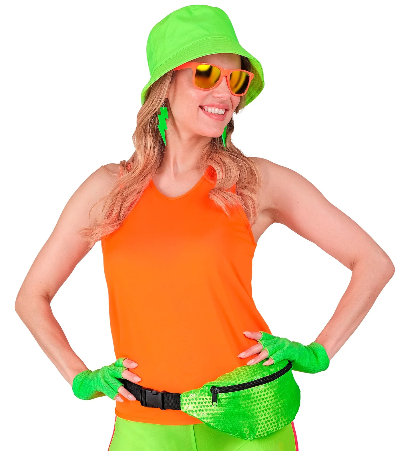 Tanktop neon oranje - Image 2