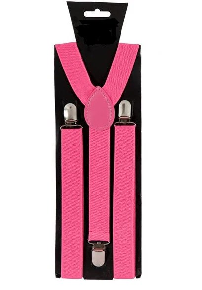 Neon roze bretels verstelbaar