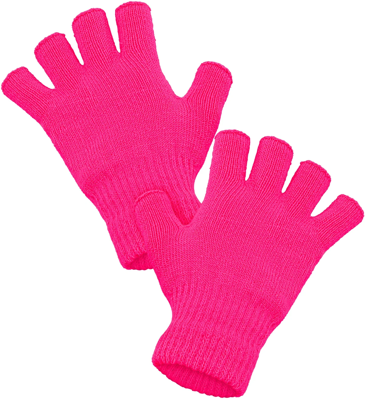 Vingerloze handschoenen neon roze