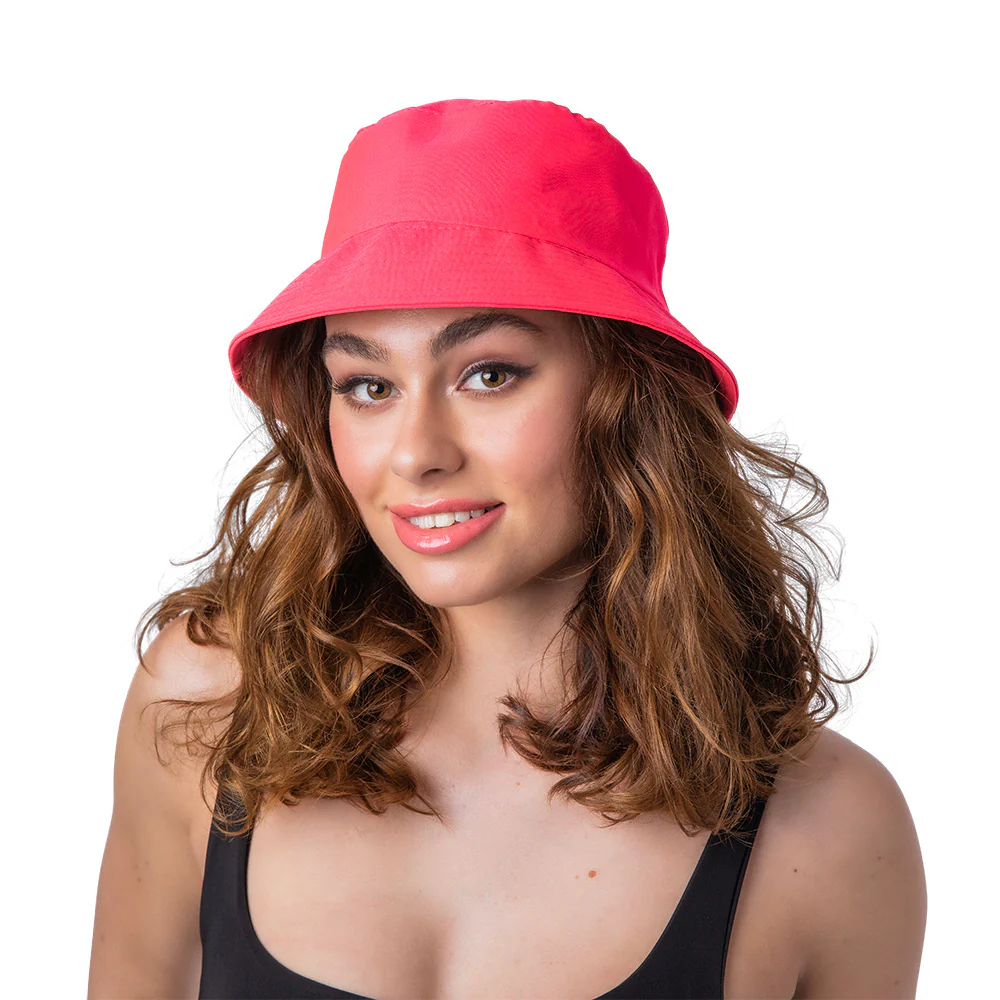 Neon roze vissershoed