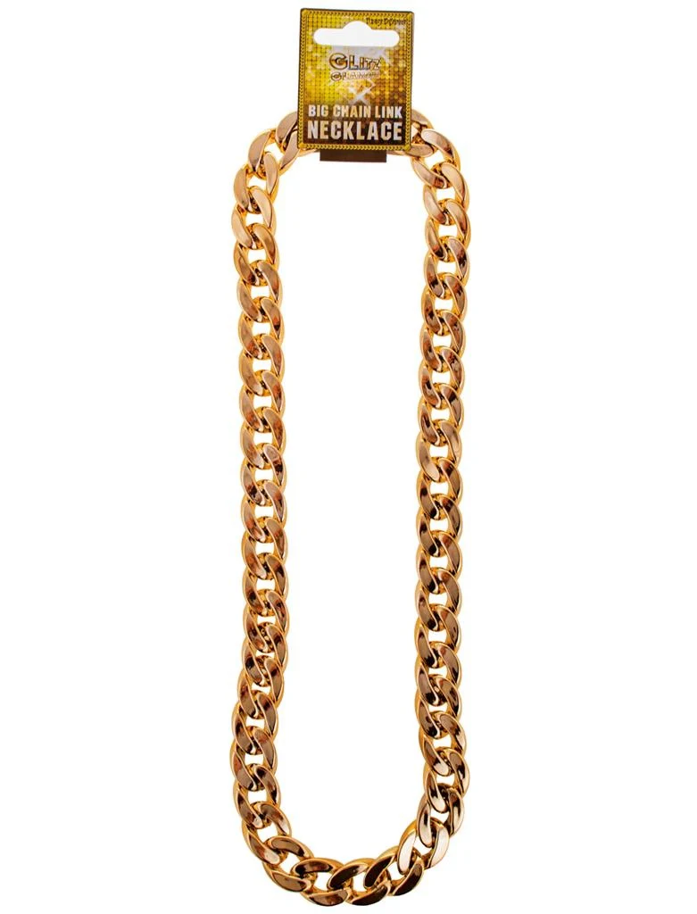Nep gouden pooier ketting grove schakel - Image 3