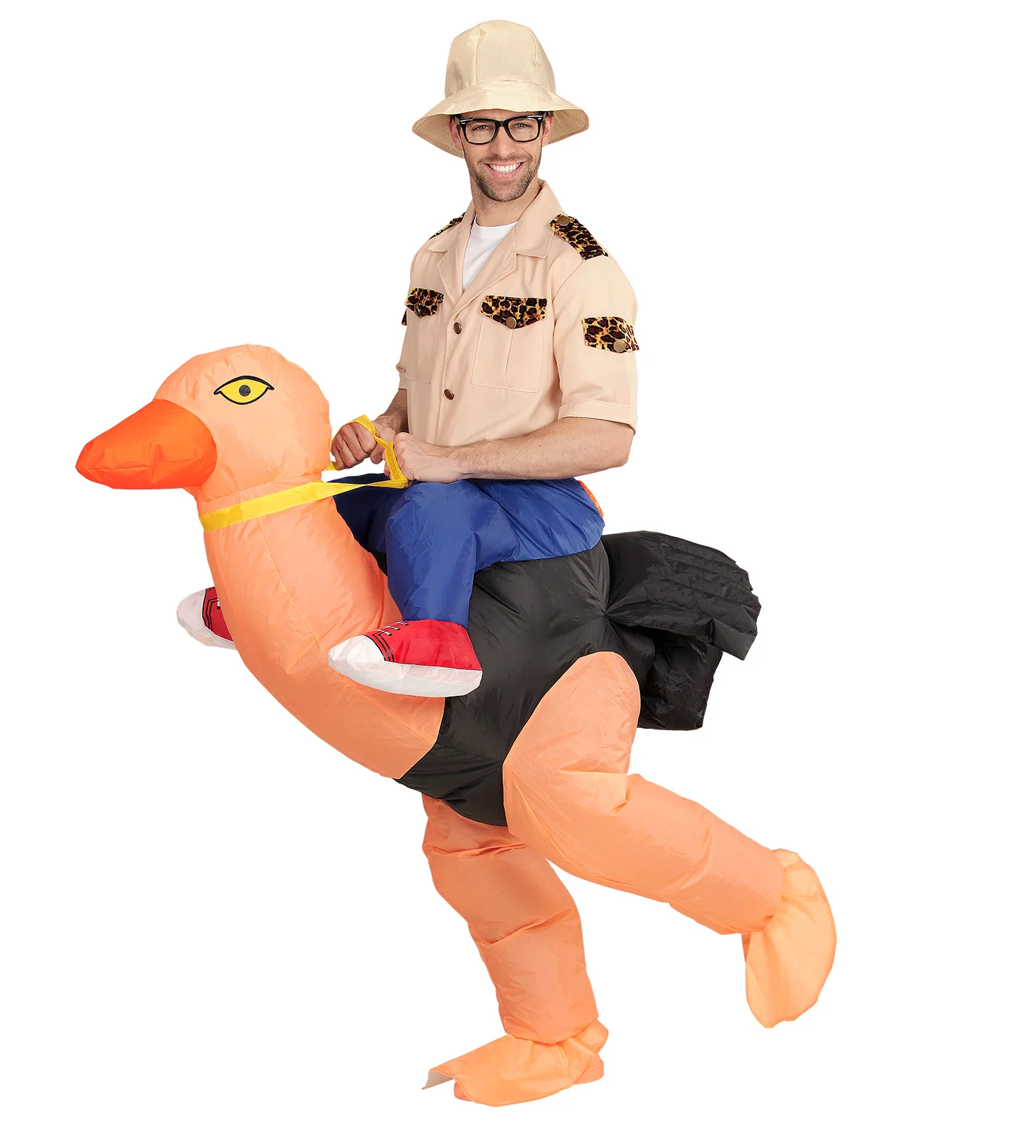 Ontdekkingsreiziger gedragen door struisvogel - Image 3