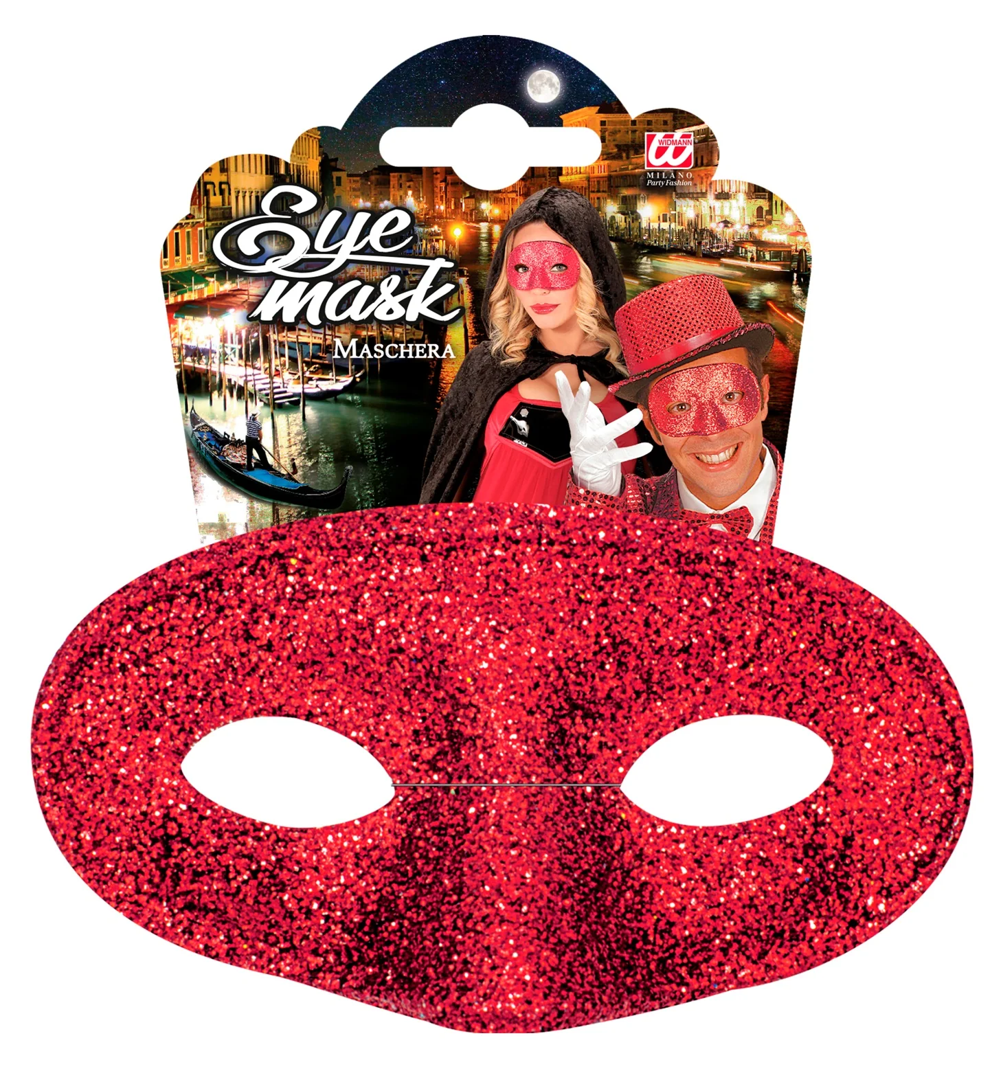 Rood glitter oogmasker - Image 4