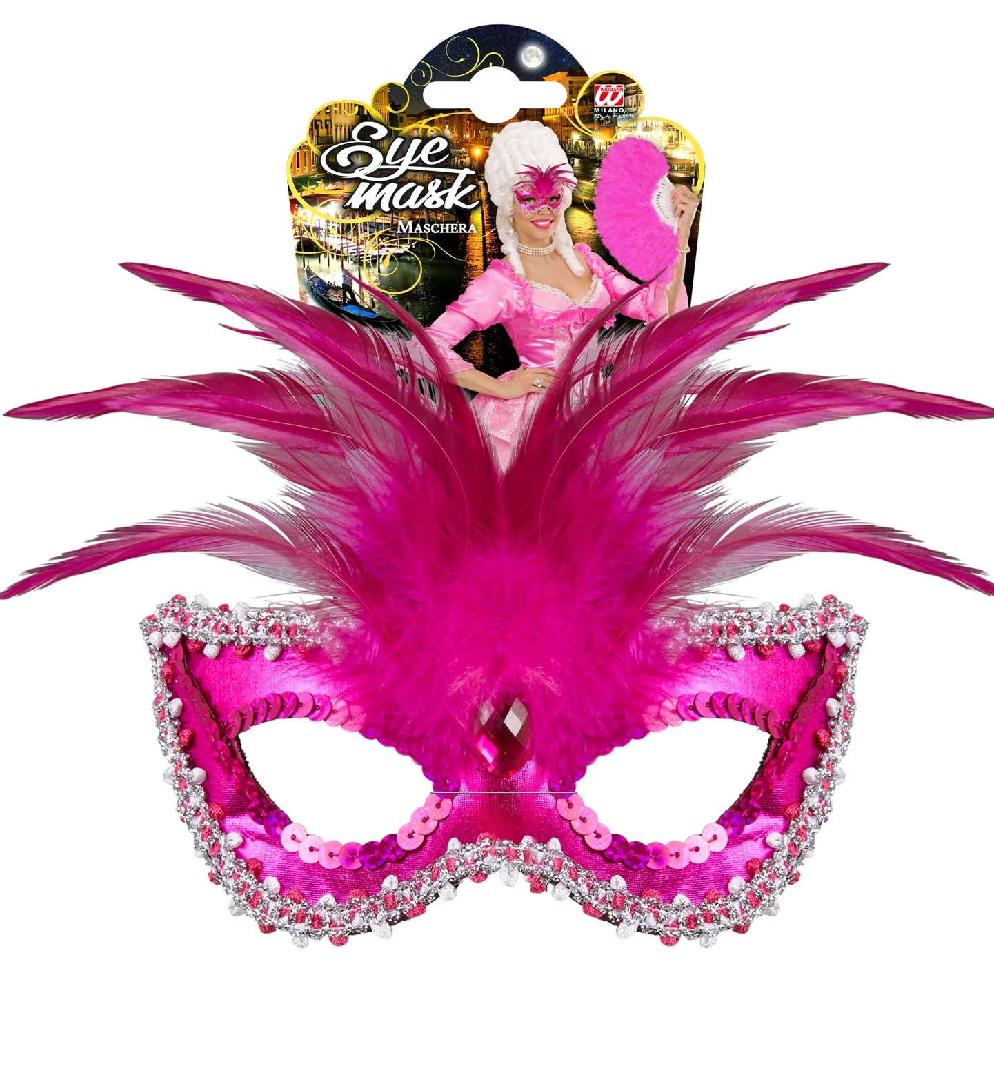 Oogmasker Barones Metalic Rose - Image 5
