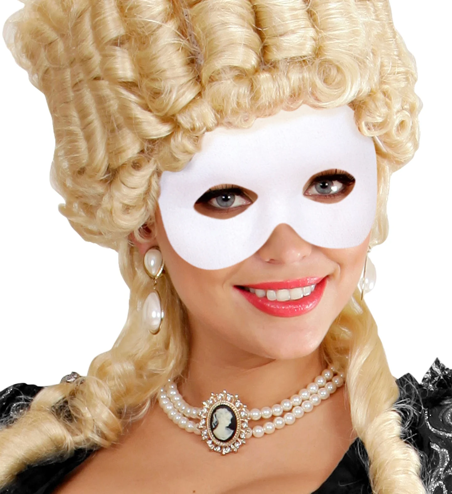 Oogmasker Fantoom  Wit - Image 3