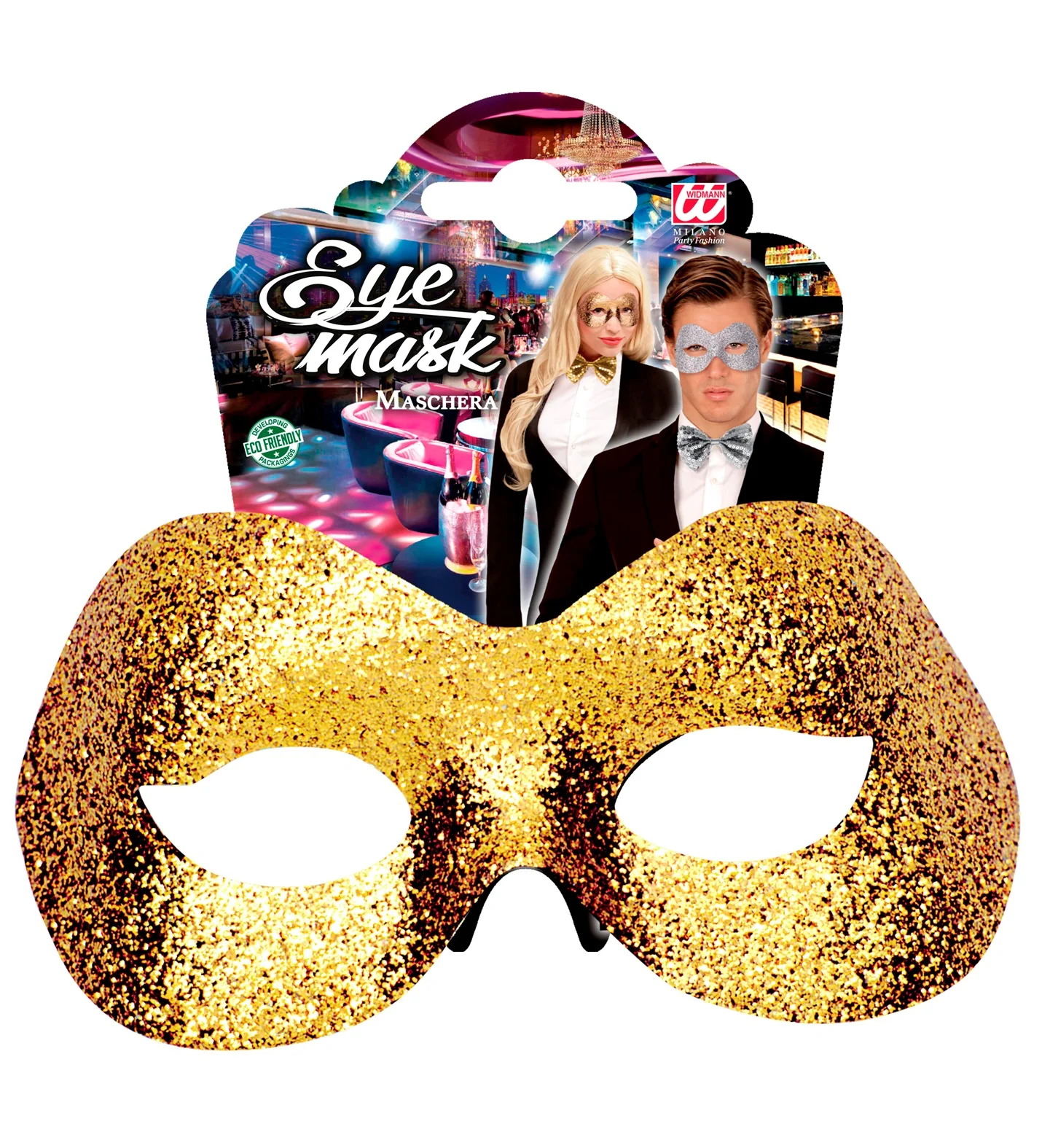 Oogmasker goud met glitters - Image 5