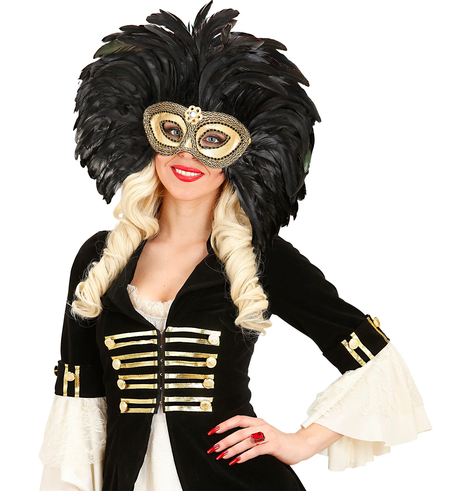 Venetiaans verenmasker zwart - Image 2