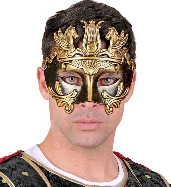 Oogmasker grieks/romeins goud Mats - Image 2