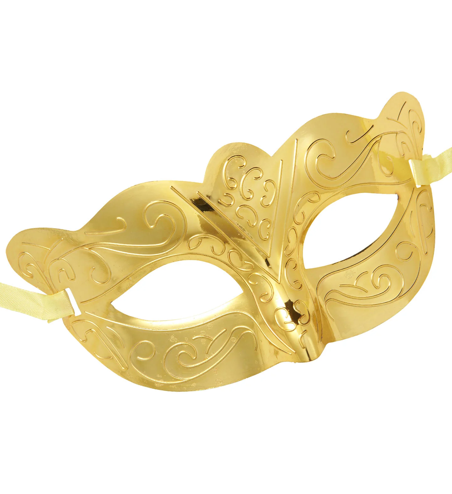 Oogmasker metallic goud