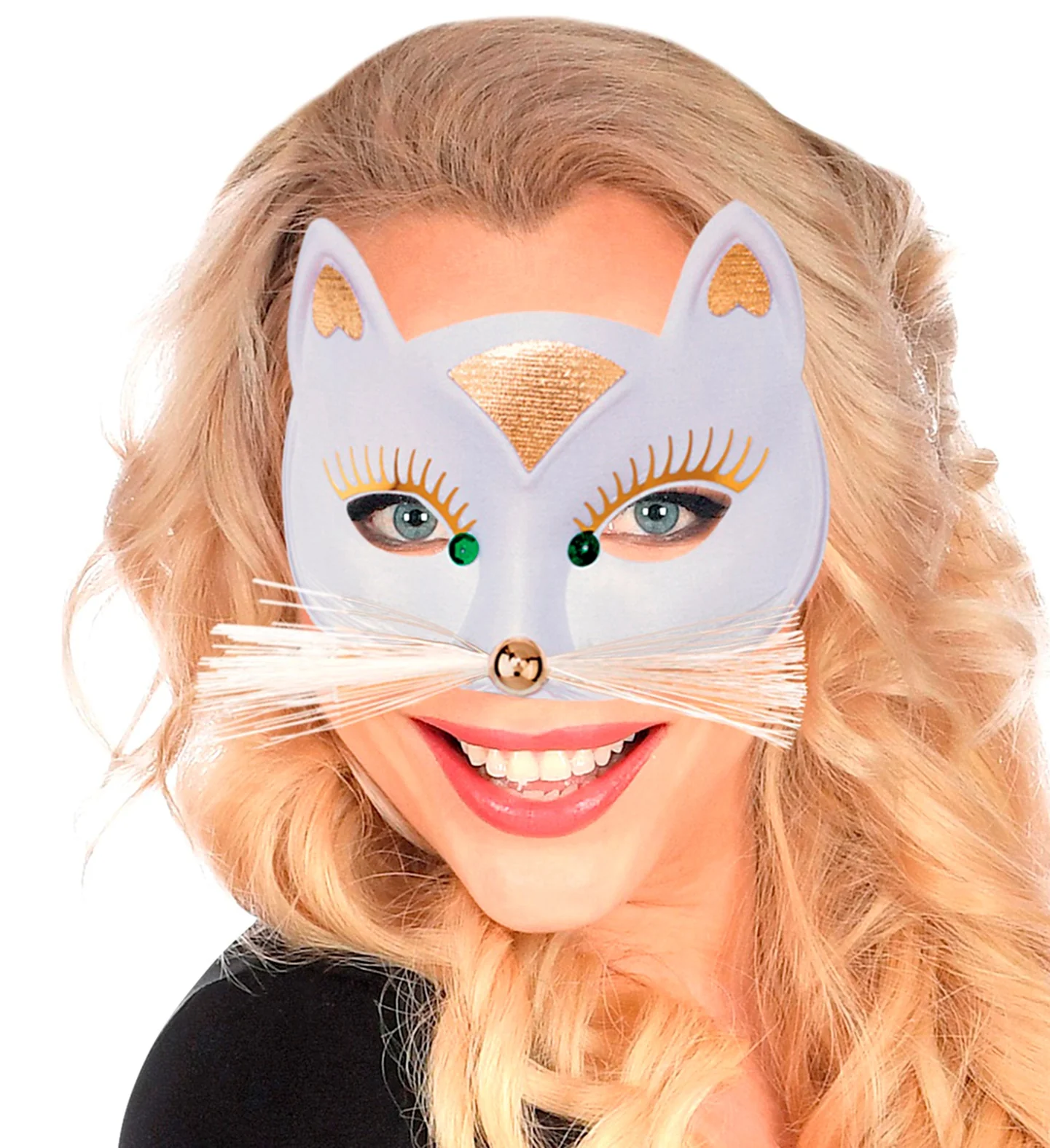 Wit oogmasker kat - Image 2