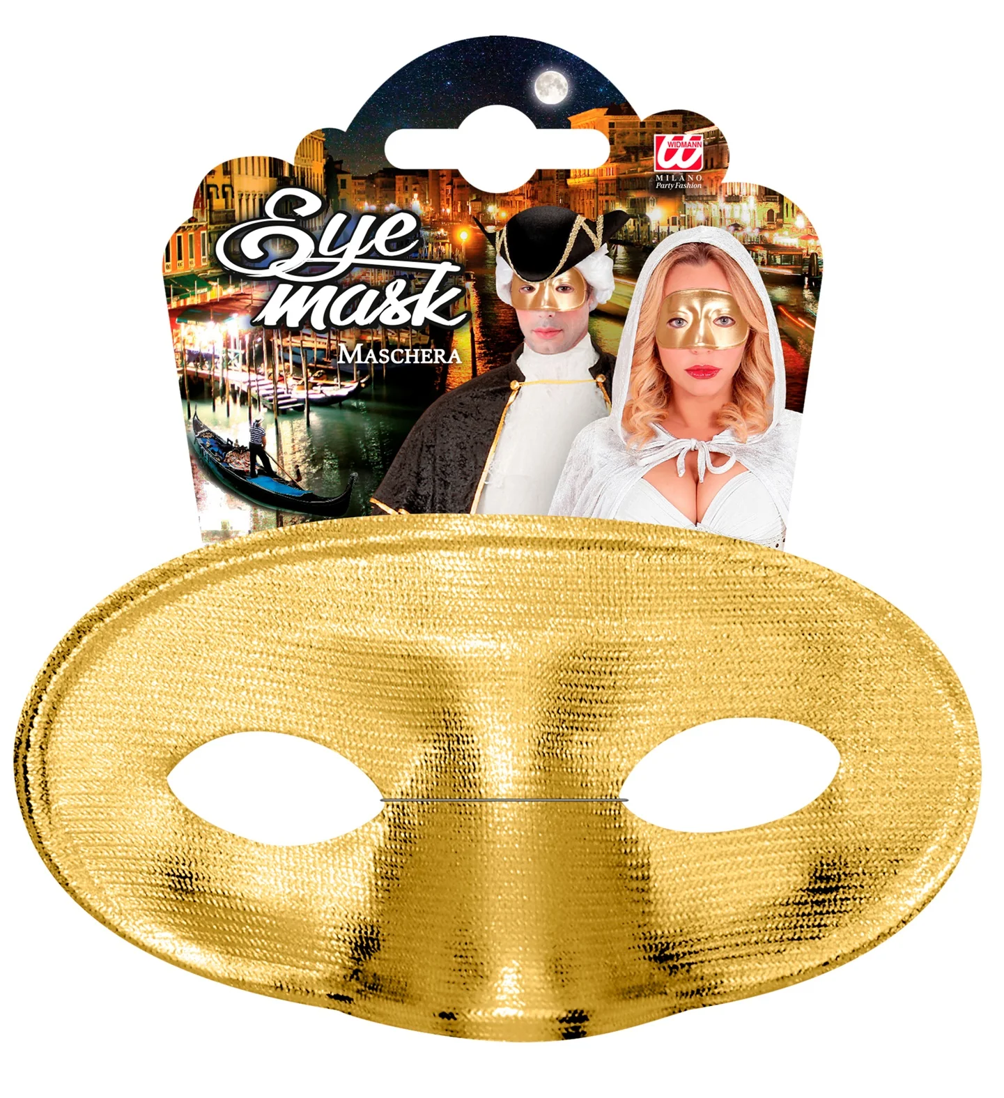 Rond goud oogmasker masquerade - Image 6