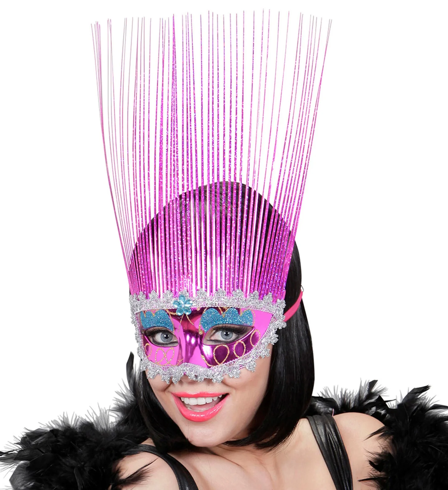 oogmasker rose met lange punten - Image 2