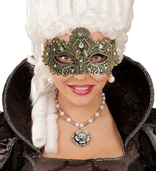 Oogmasker theater goud Bente - Image 4