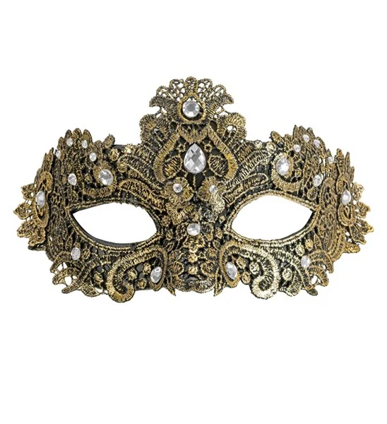 Oogmasker theater goud Bente - Image 5