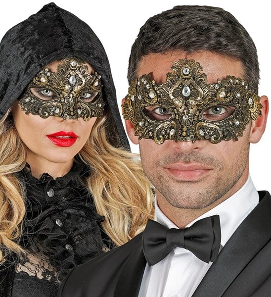 Oogmasker theater goud Bente - Image 6