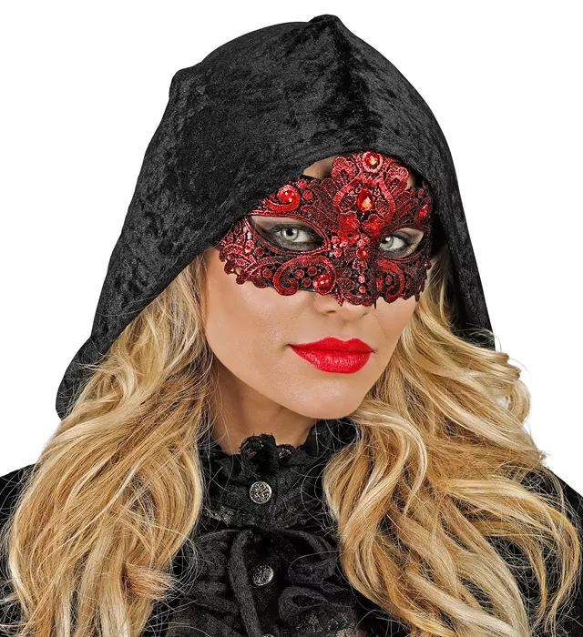 Oogmasker theater rood Lynn - Image 3