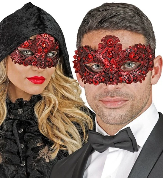 Oogmasker theater rood Lynn - Image 6