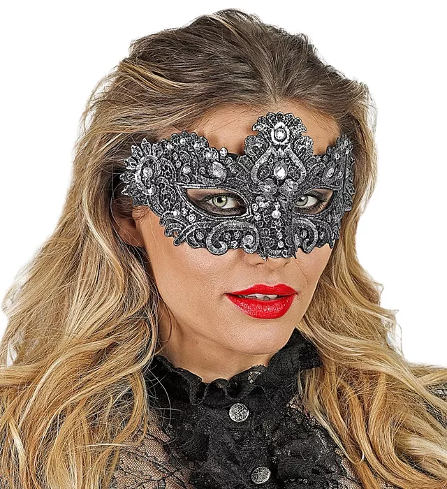 Oogmasker theater zilver Jesse - Image 2