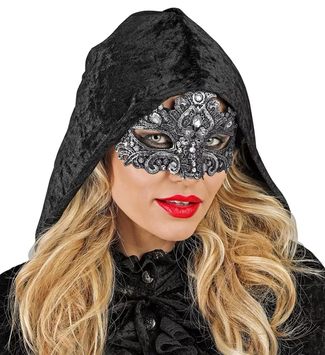 Oogmasker theater zilver Jesse - Image 3