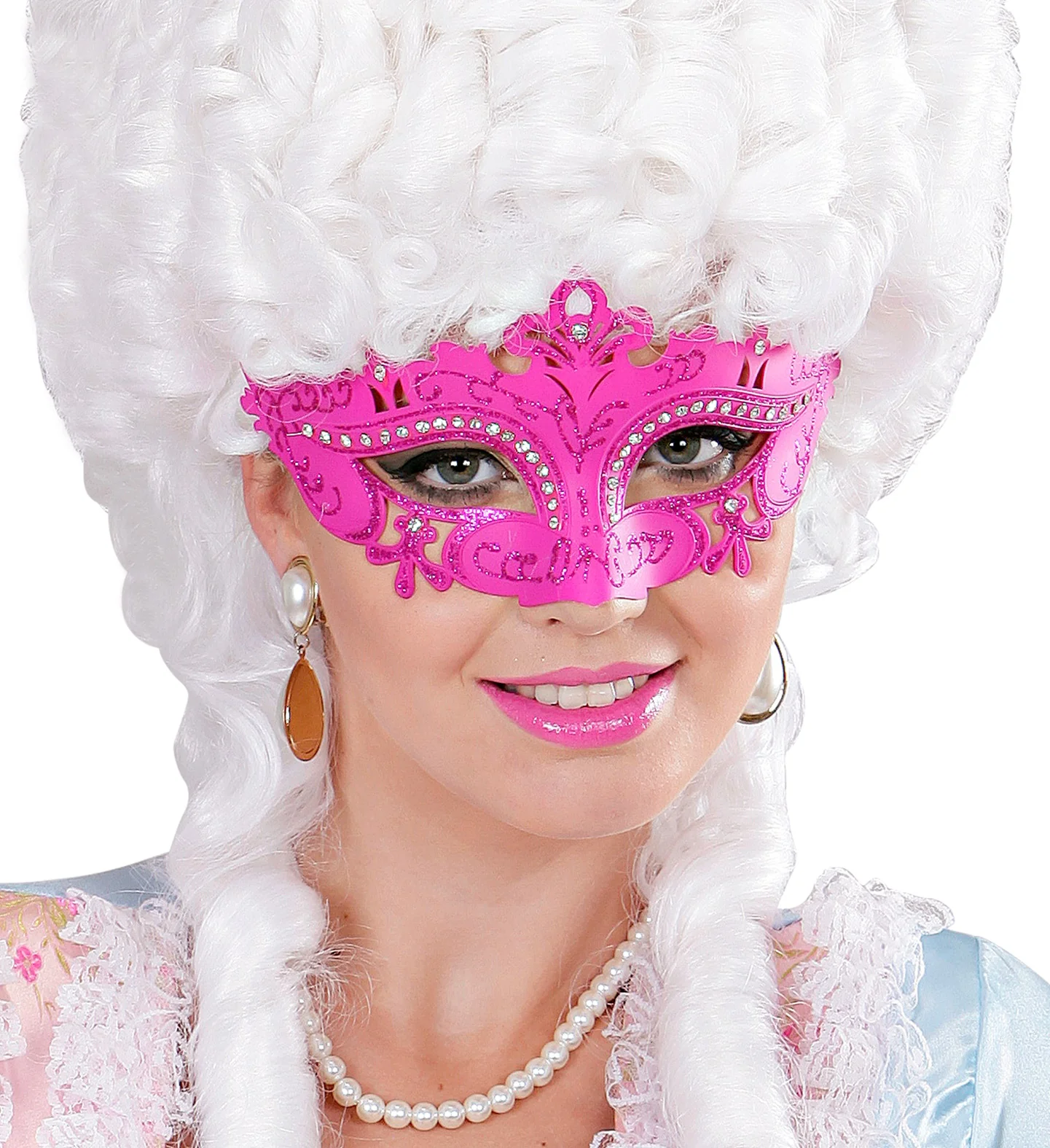 Oogmasker Venetie Met Stenen Rose - Image 2