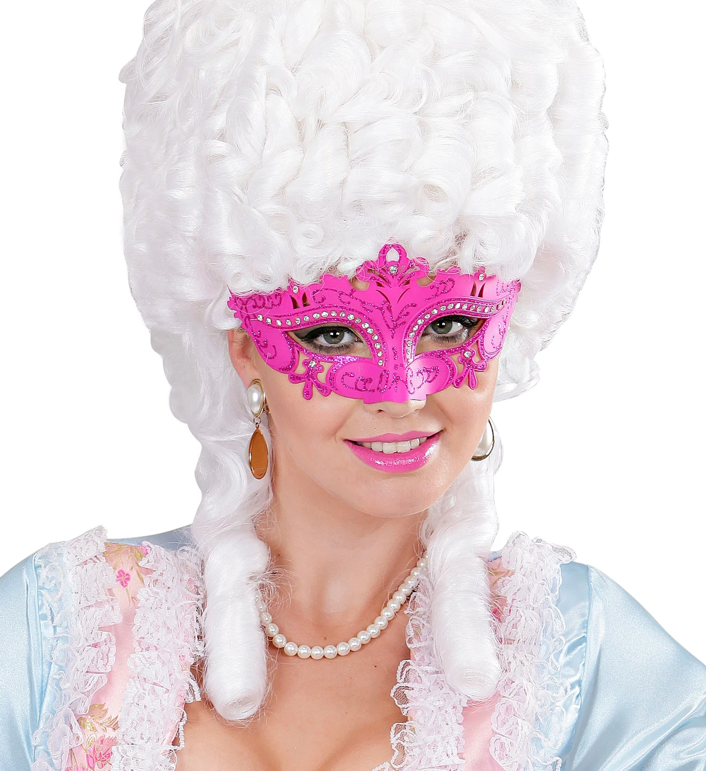 Oogmasker Venetie Met Stenen Rose - Image 3
