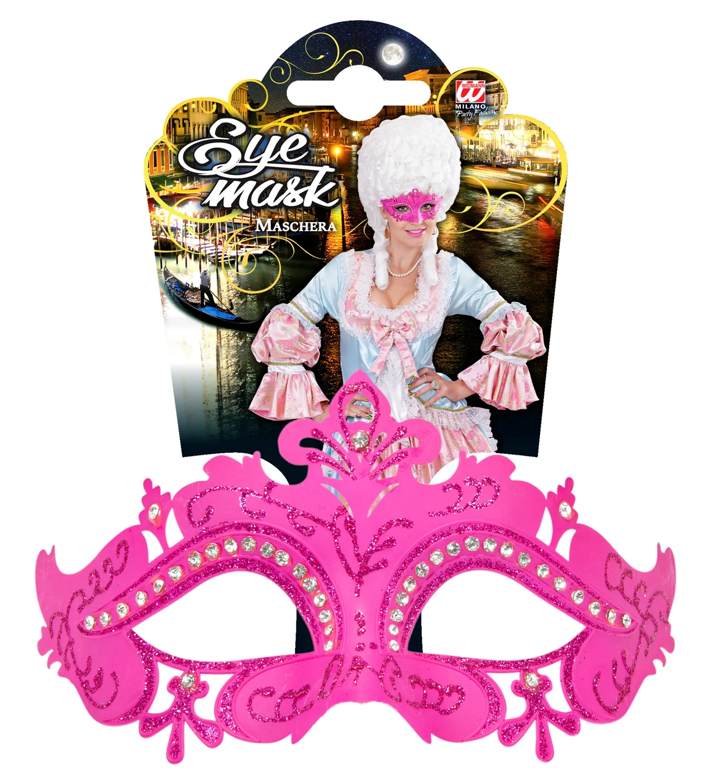 Oogmasker Venetie Met Stenen Rose - Image 4