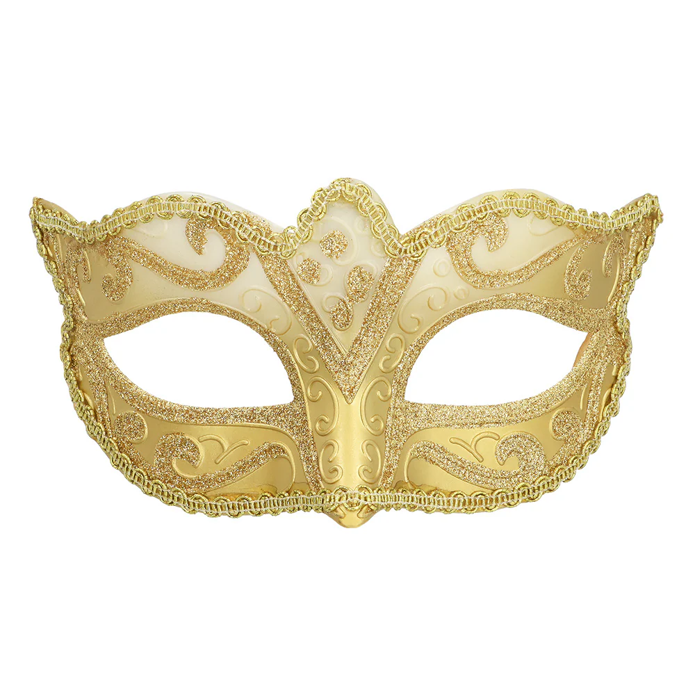 Oogmasker Venice felina goud