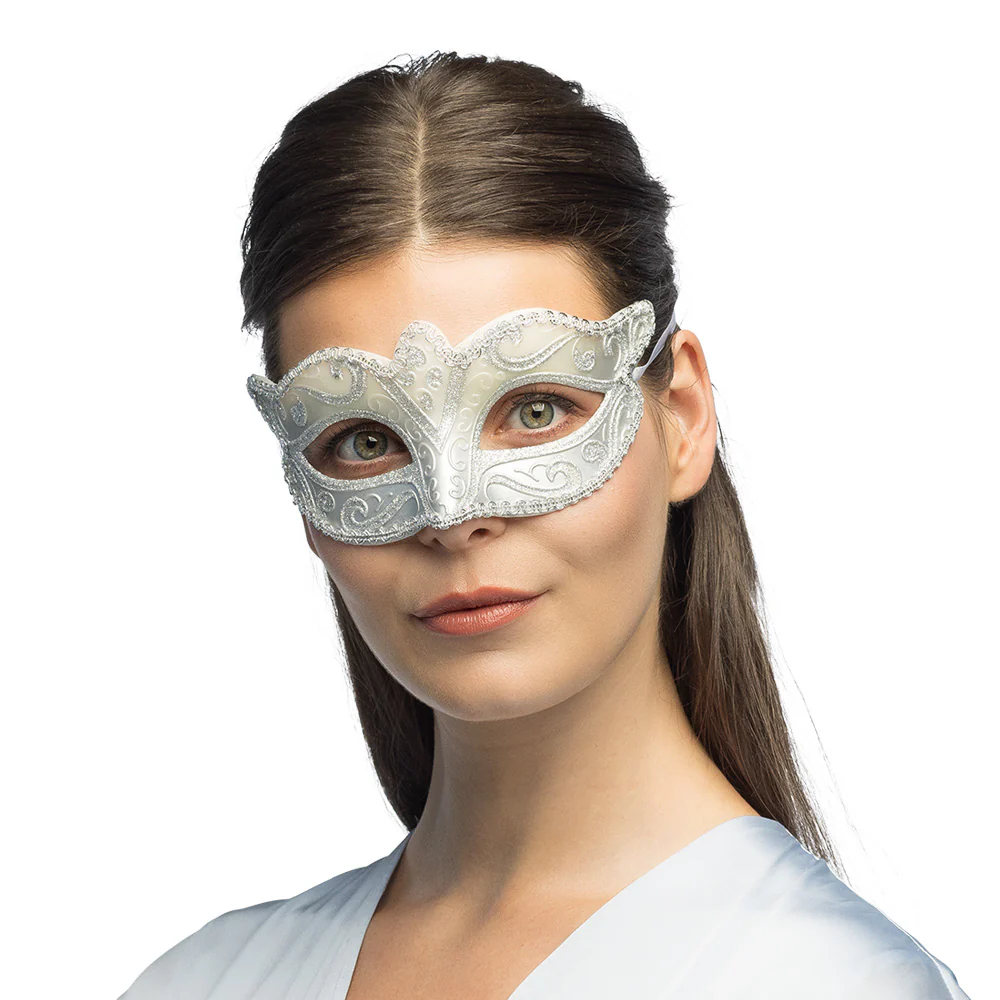 Oogmasker Venice felina zilver - Image 2