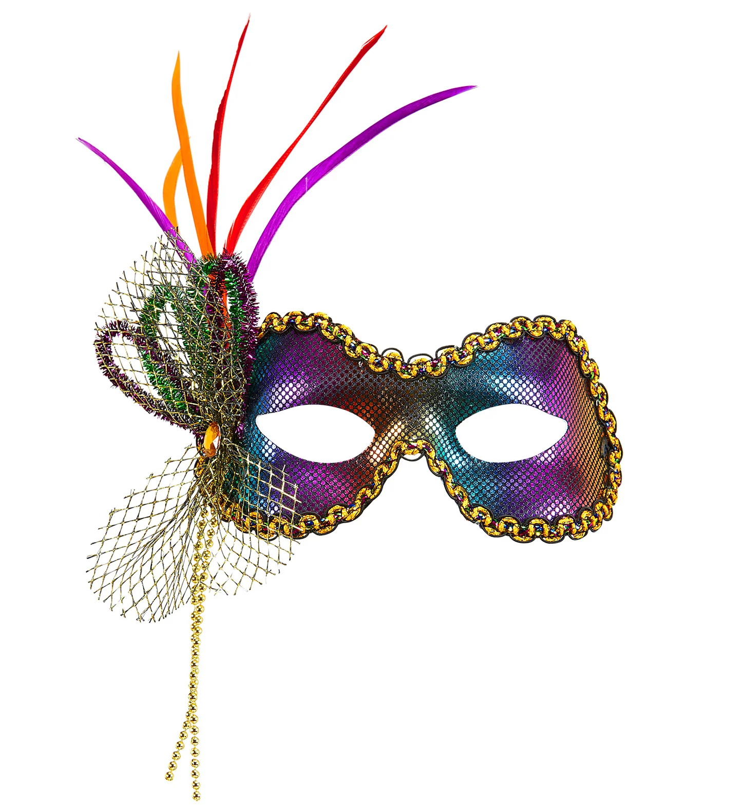 Oogmaskers in regenboog kleuren
