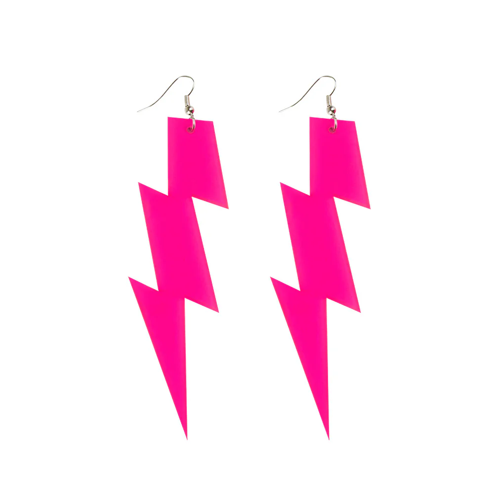 Roze oorbellen bliksem Flash
