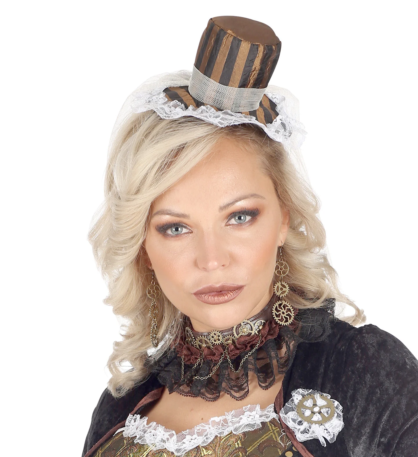 Steampunk oorbellen tandwielen - Image 3