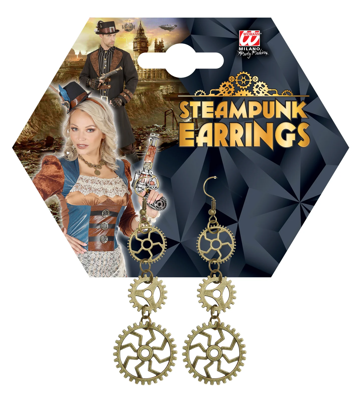 Steampunk oorbellen tandwielen - Image 5