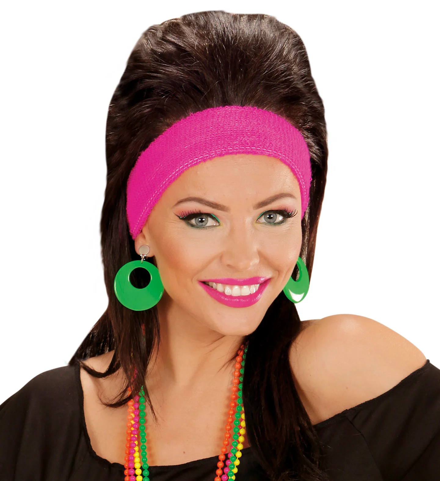 Groene oorbellen neon disco - Image 2