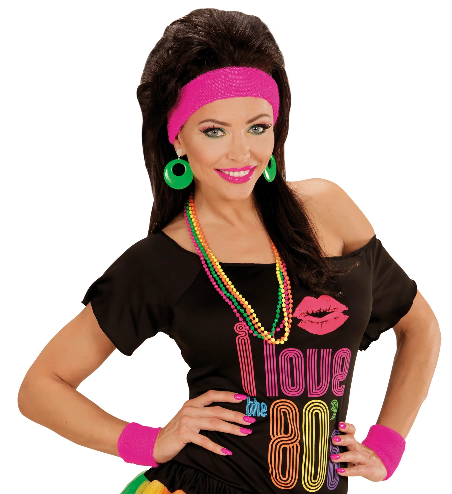 Groene oorbellen neon disco - Image 3