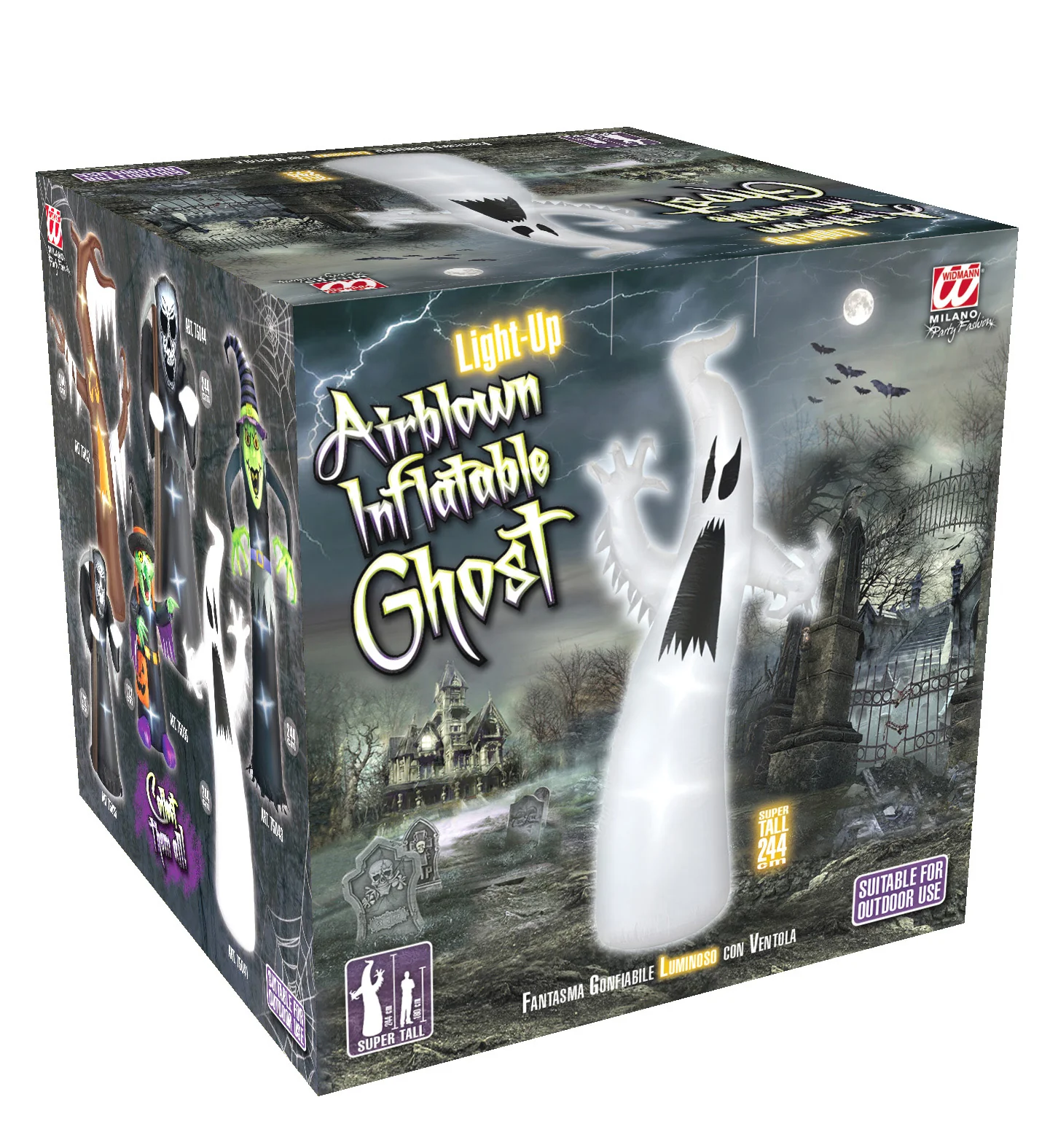 Opblaasbaar spook 244cm - Image 3