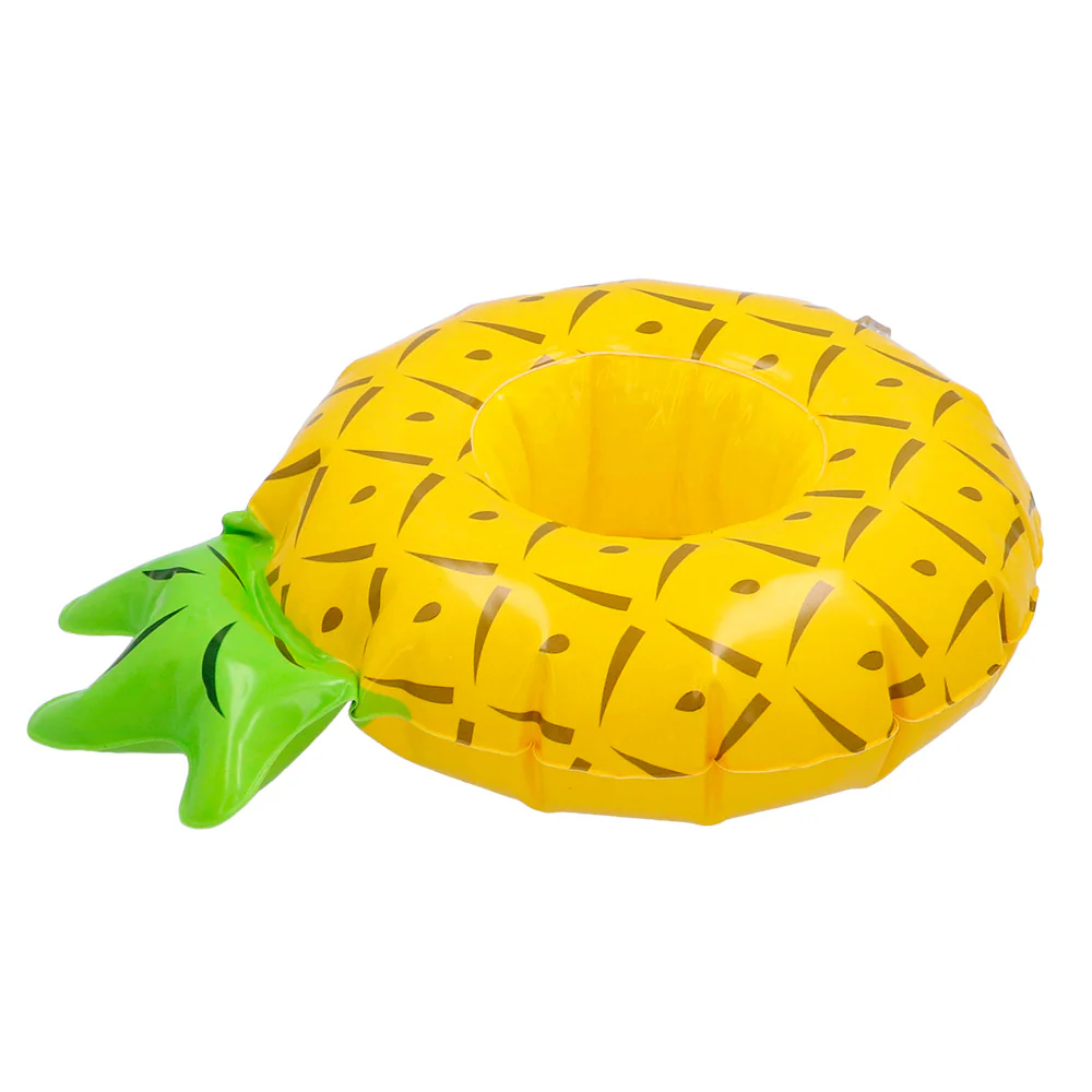 Opblaasbare bekerhouder Ananas
